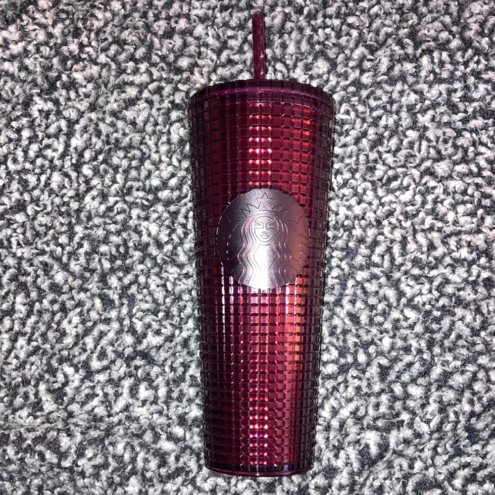 Red Starbucks grid cup BNWT NEVER USED